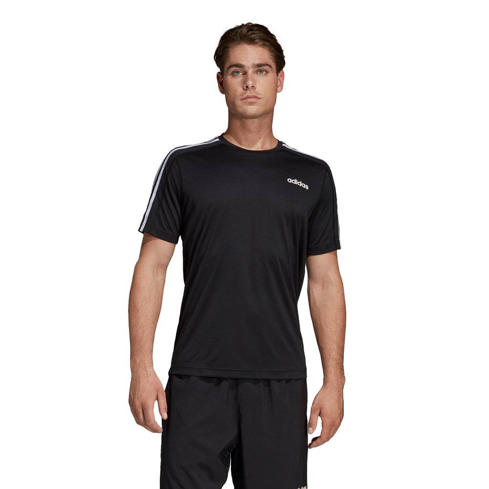 adidas design 2 move 3-stripes tee adidas design 2 move 3-stripes tee