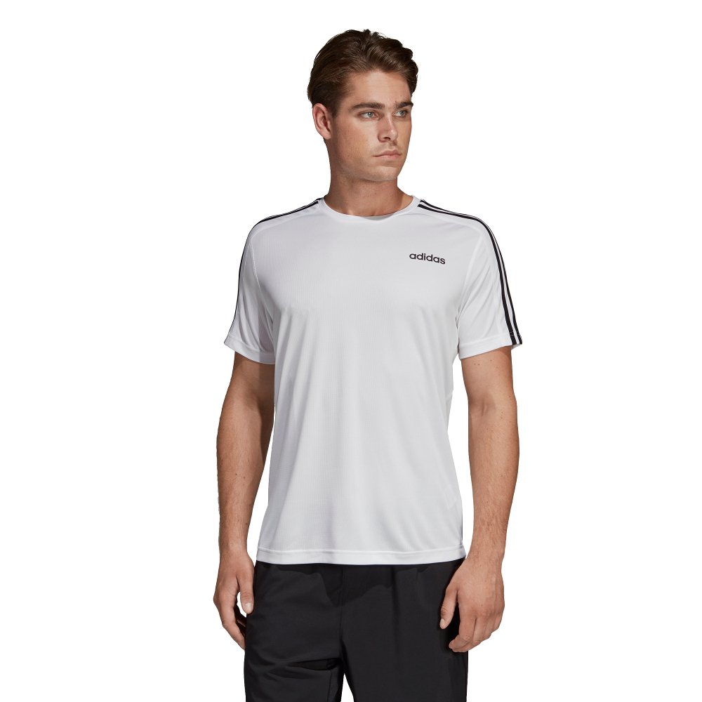 adidas design 2 move 3-stripes tee adidas design 2 move 3-stripes tee