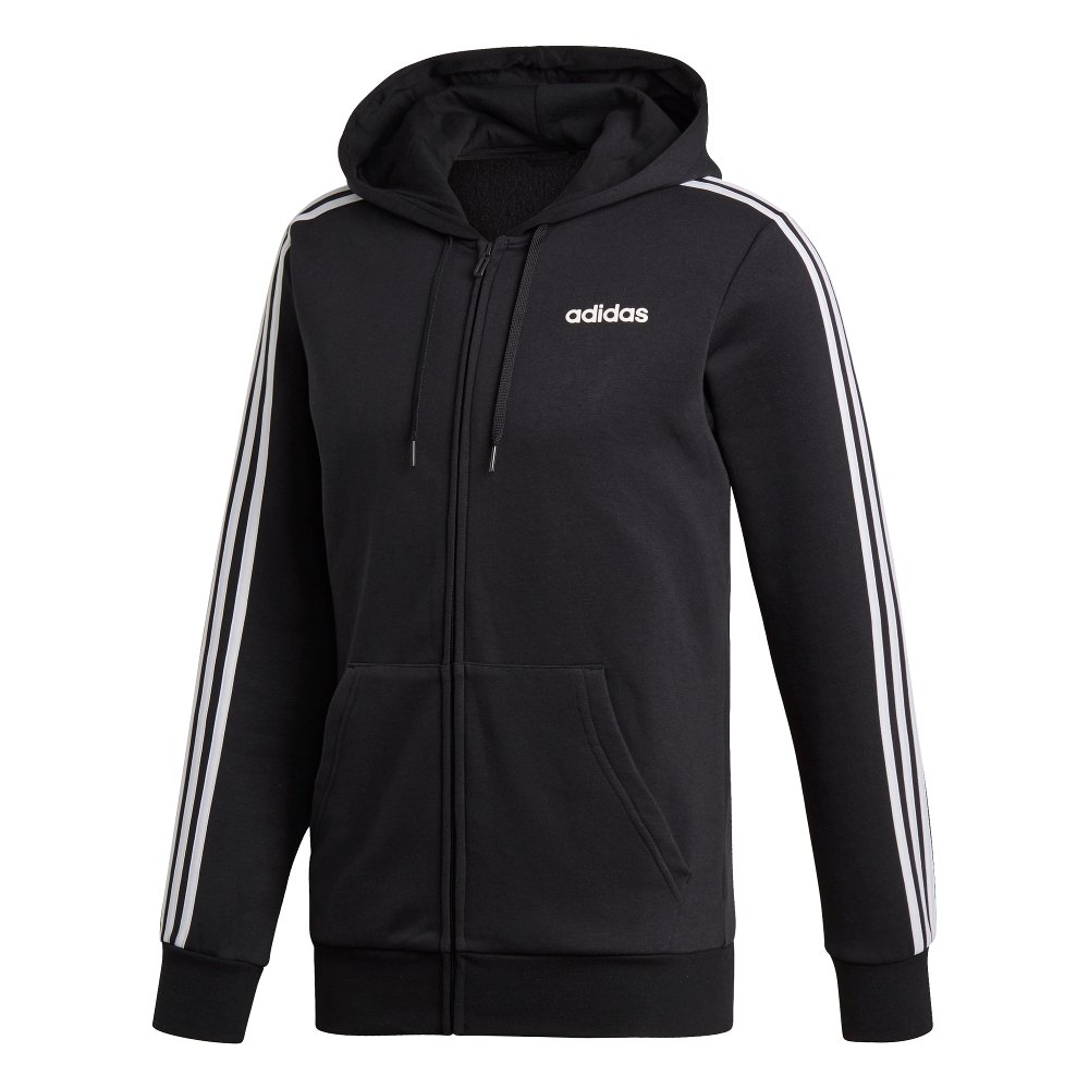 adidas essentials 3-stripes fleece hoodie adidas essentials 3-stripes fleece hoodie