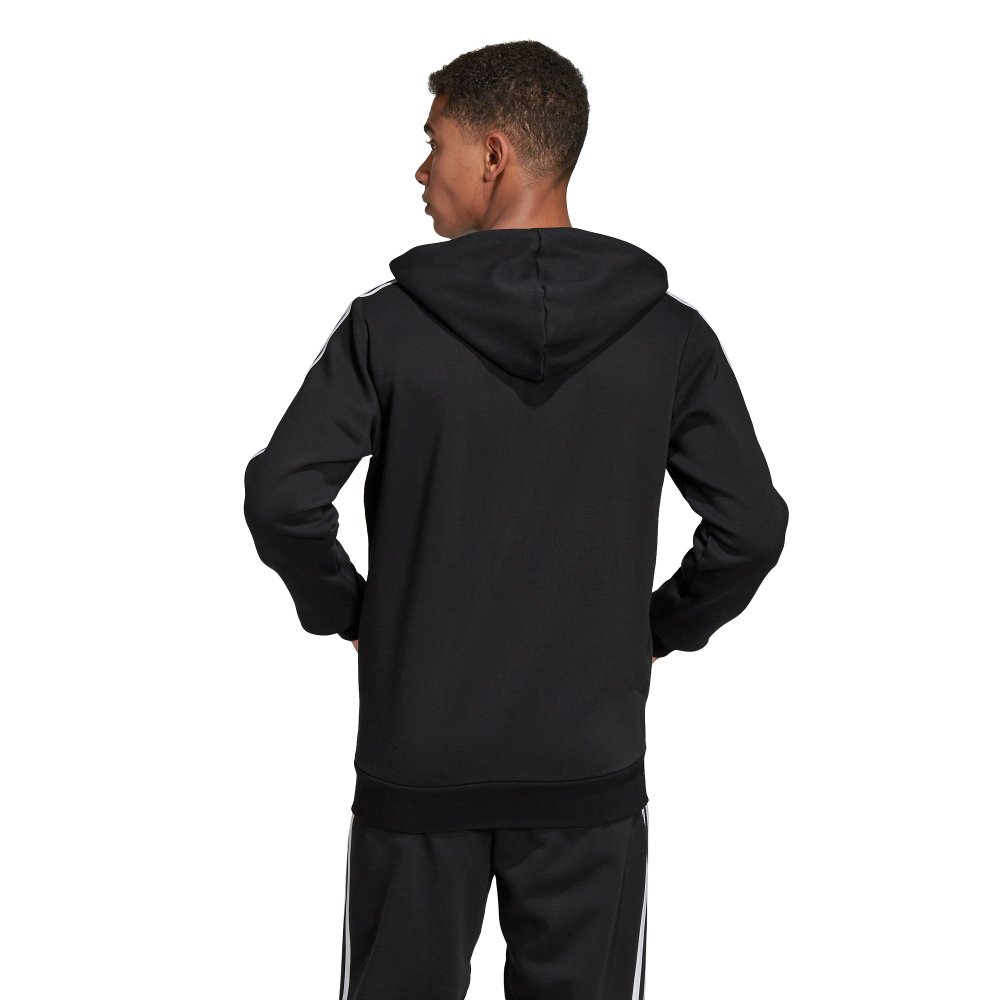 adidas essentials 3-stripes fleece hoodie adidas essentials 3-stripes fleece hoodie