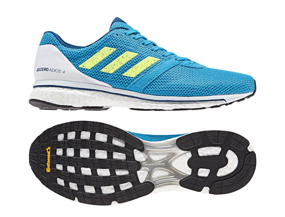 adidas adizero adios 4 shock cyan adidas adizero adios 4 shock cyan