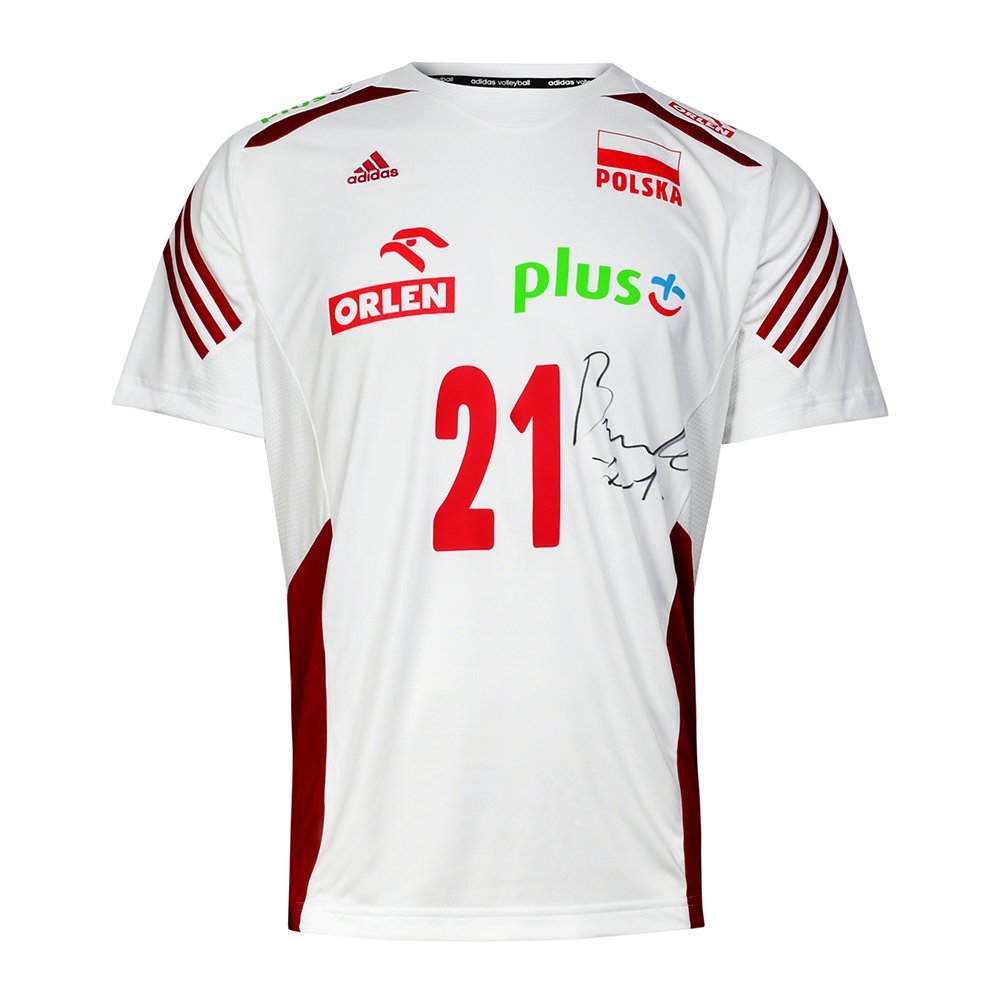 koszulka adidas reprezentacji polski z autografem rafała buszka koszulka adidas reprezentacji polski z autografem rafała buszka