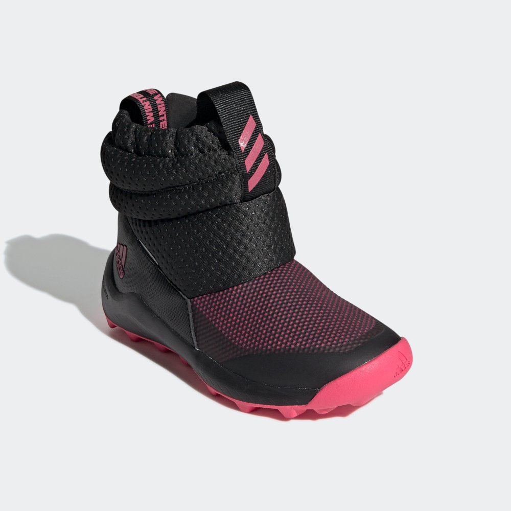 adidas rapidasnow boots c czarno-różowe adidas rapidasnow boots c czarno-różowe