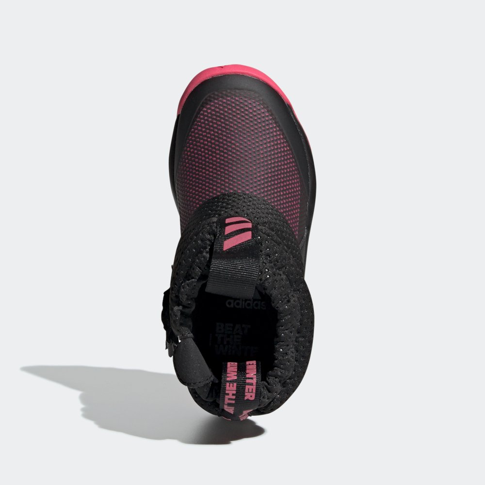 adidas rapidasnow boots c czarno-różowe adidas rapidasnow boots c czarno-różowe