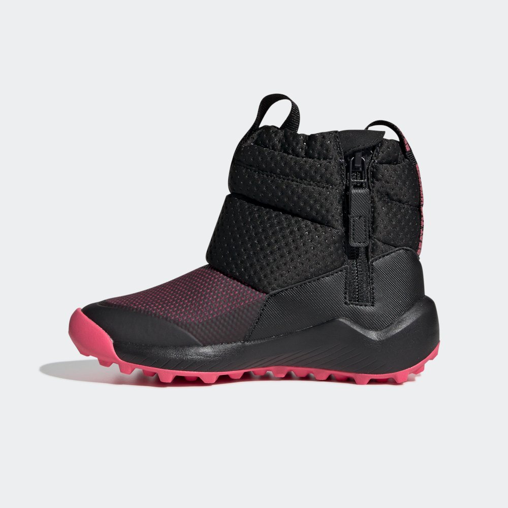 adidas rapidasnow boots c czarno-różowe adidas rapidasnow boots c czarno-różowe