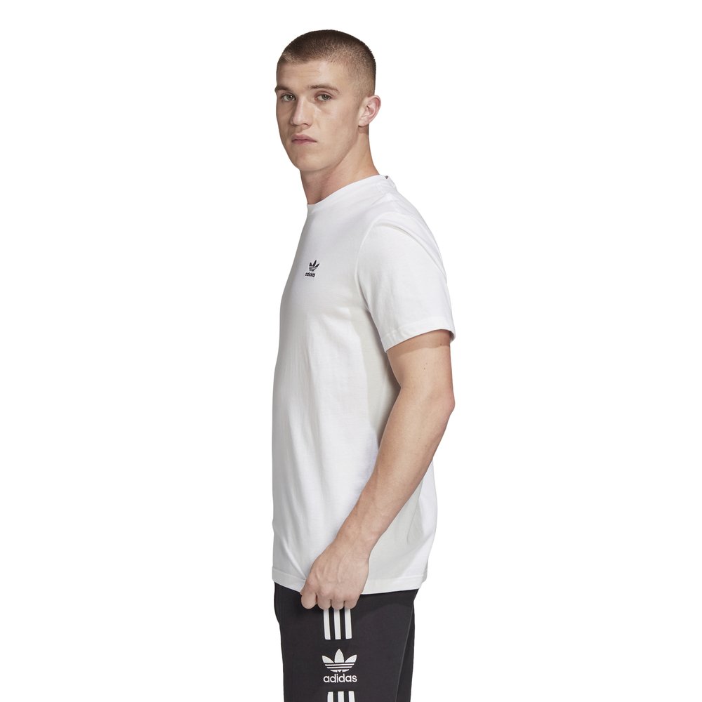 adidas trefoil essentials tee męska biała adidas trefoil essentials tee męska biała