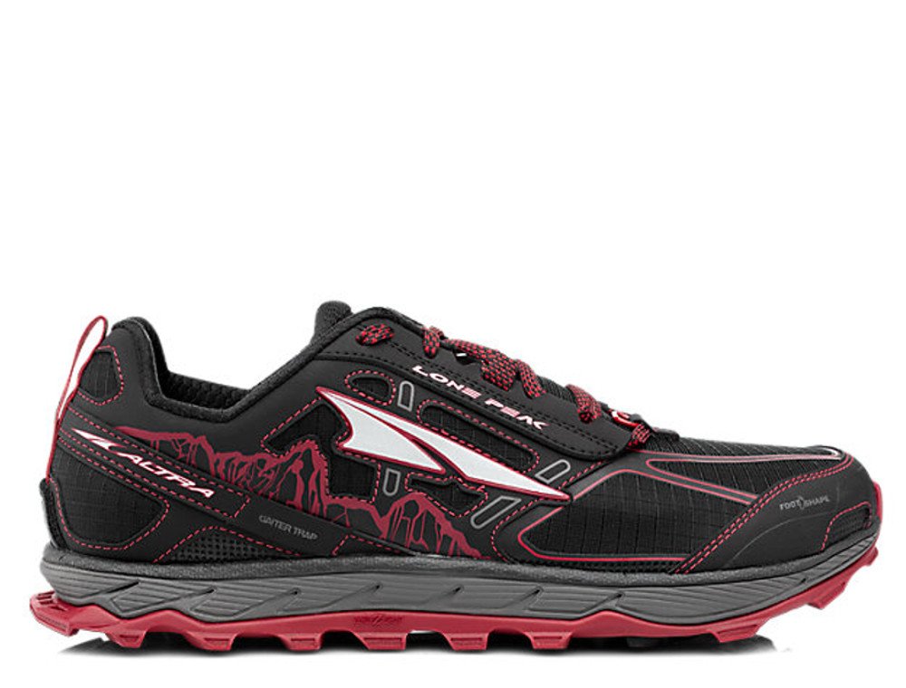 altra lone peak 4 black / red altra lone peak 4 black / red