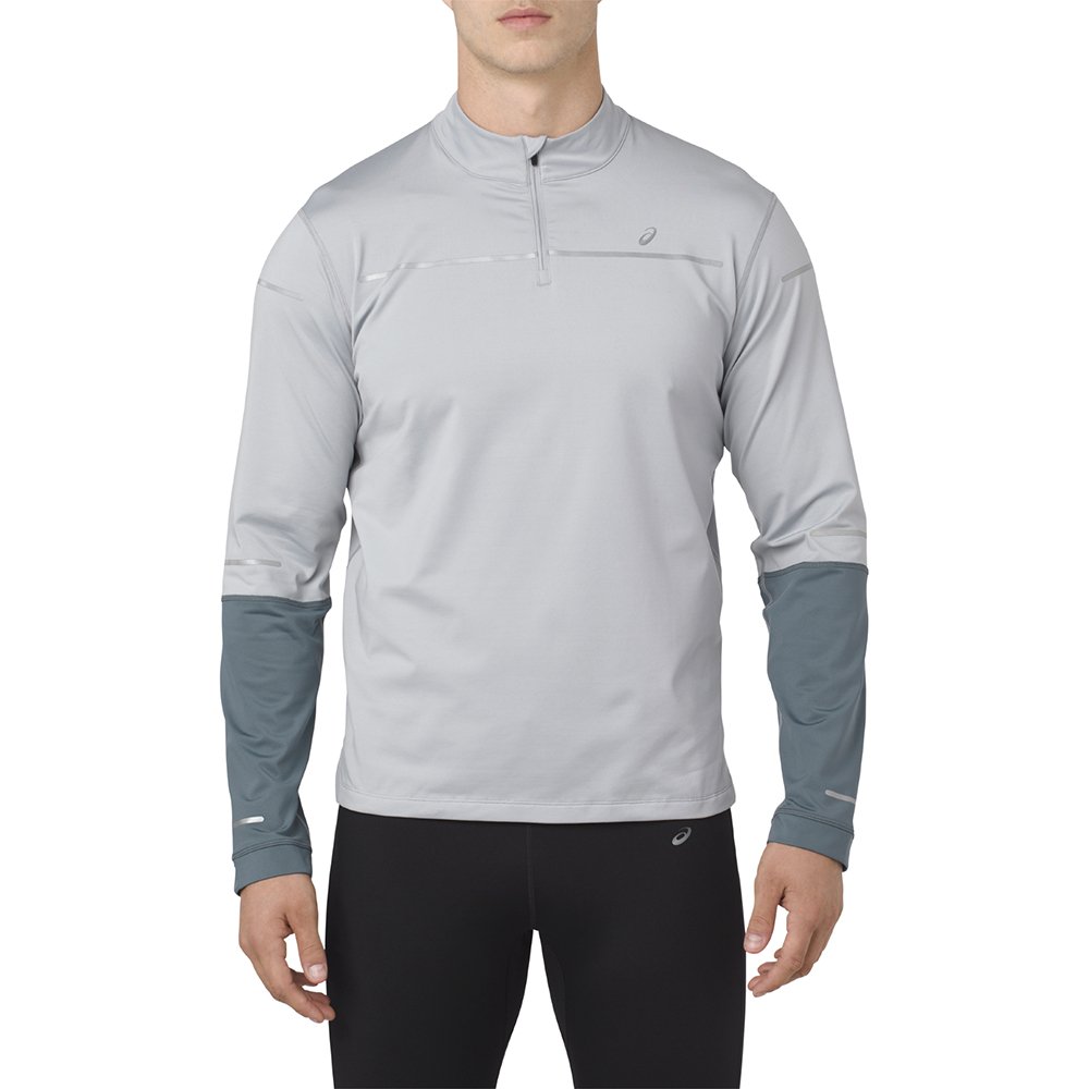 asics lite-show long sleeve 1/2 zip shirt m szara asics lite-show long sleeve 1/2 zip shirt m szara