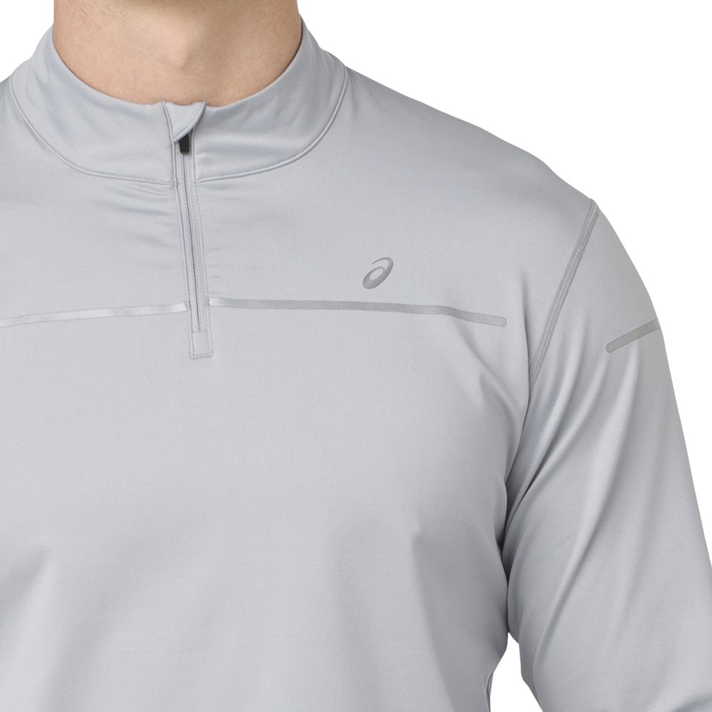 asics lite-show long sleeve 1/2 zip shirt m szara asics lite-show long sleeve 1/2 zip shirt m szara