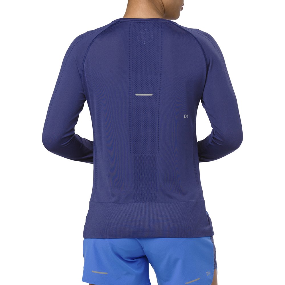 asics seamless long sleeve indigo blue asics seamless long sleeve indigo blue