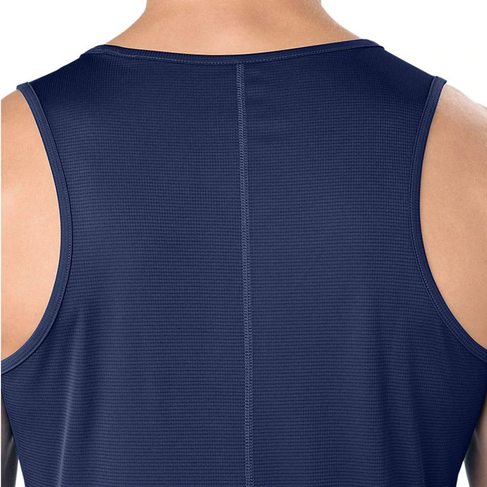 asics silver singlet blue asics silver singlet blue