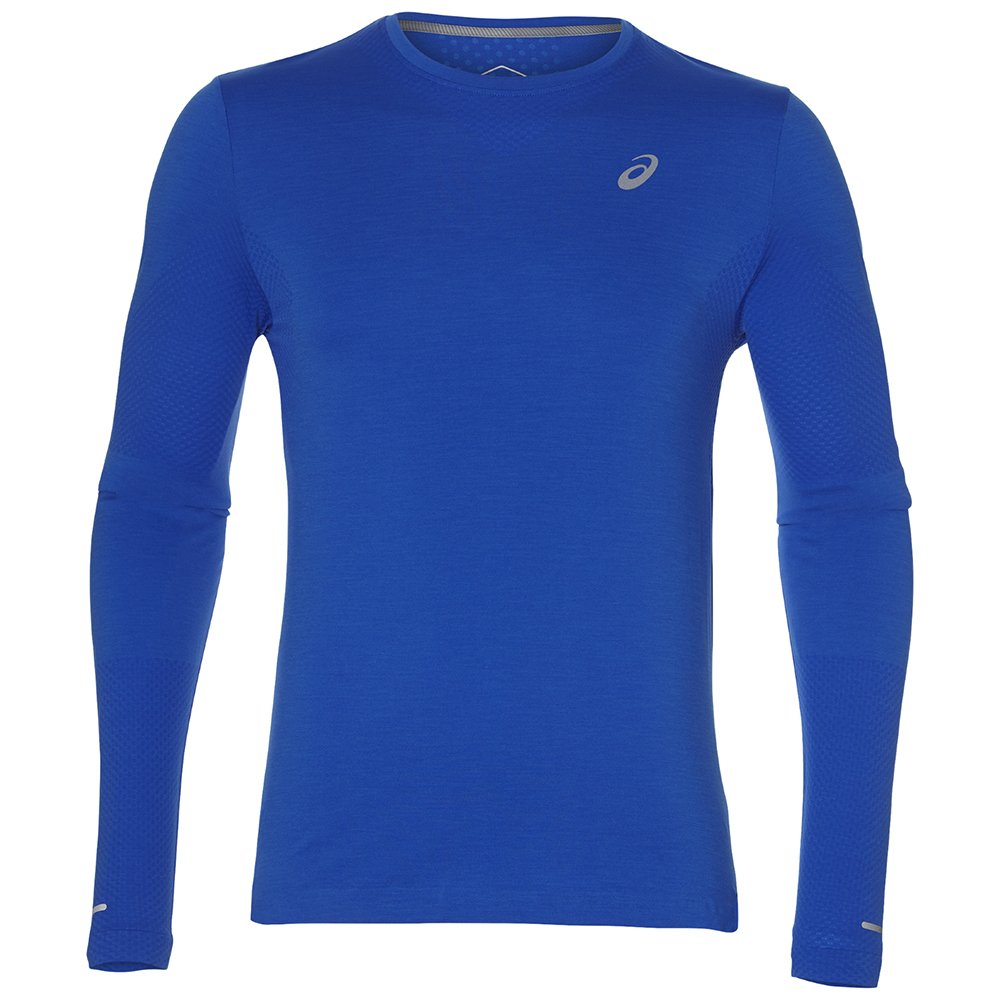 asics seamless long sleeve illusion blue asics seamless long sleeve illusion blue