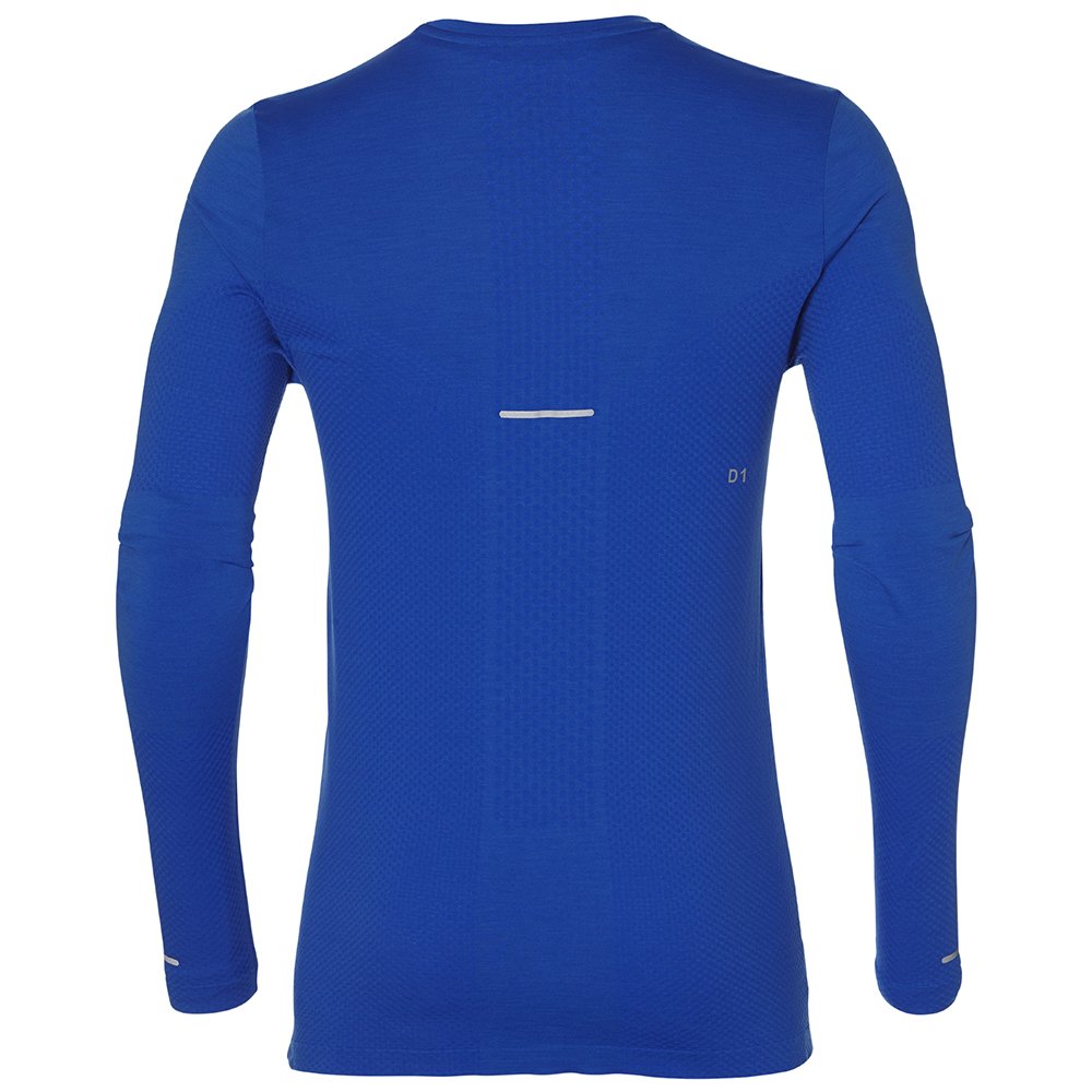 asics seamless long sleeve illusion blue asics seamless long sleeve illusion blue