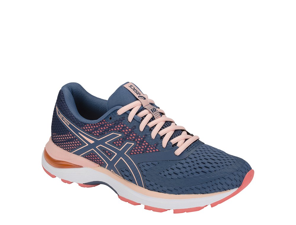 asics gel-pulse 10 grand shark / baked pink asics gel-pulse 10 grand shark / baked pink