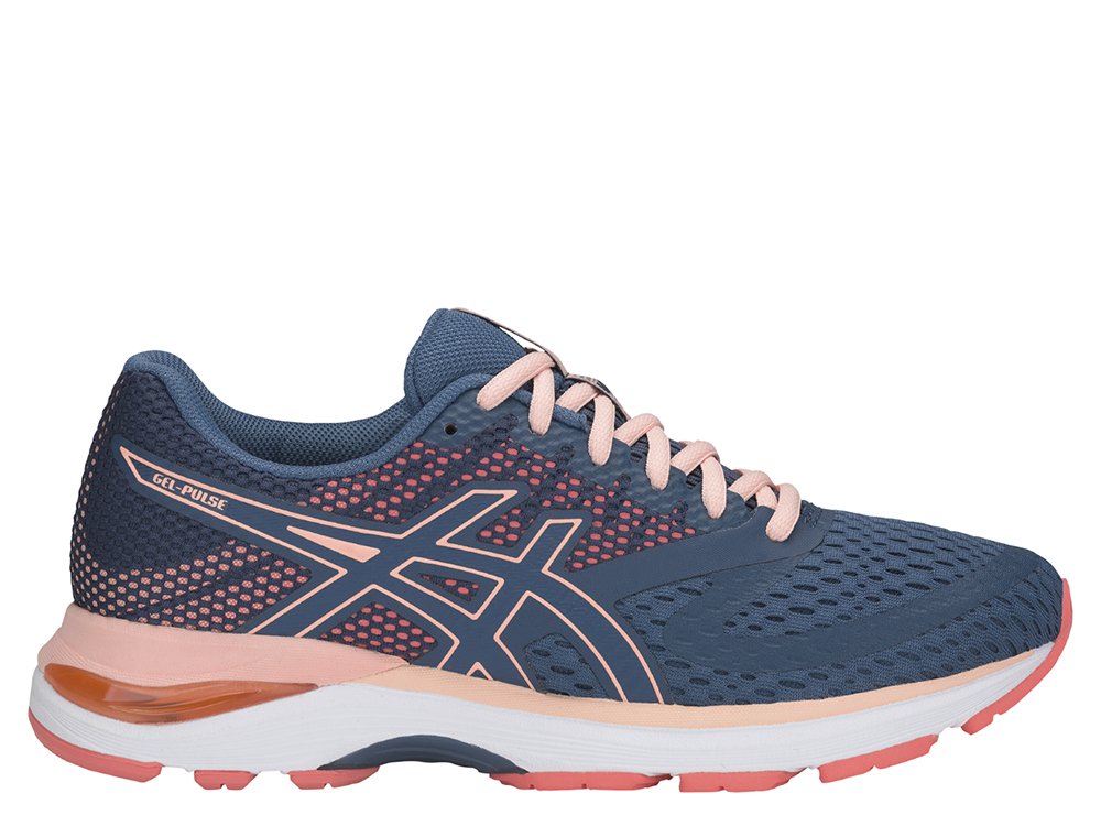 asics gel-pulse 10 grand shark / baked pink asics gel-pulse 10 grand shark / baked pink