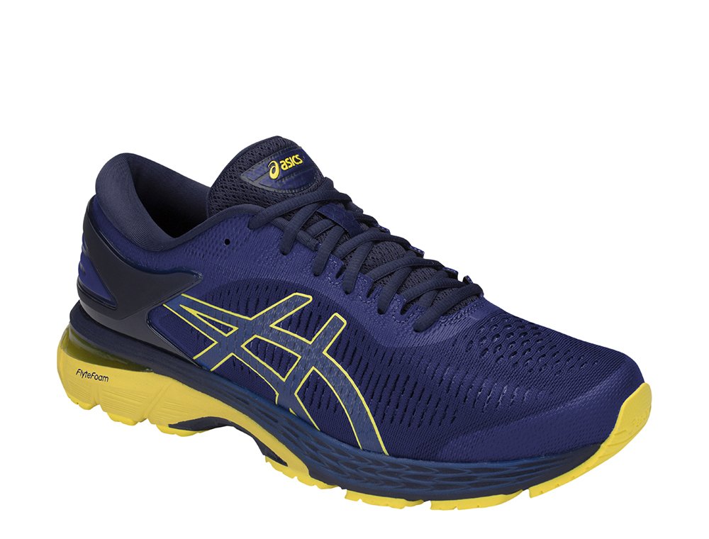 asics gel-kayano 25 blue/lemon asics gel-kayano 25 blue/lemon