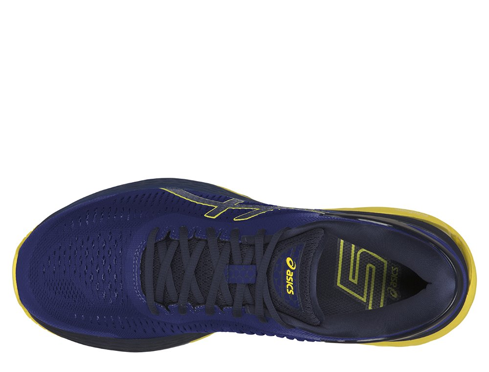 asics gel-kayano 25 blue/lemon asics gel-kayano 25 blue/lemon