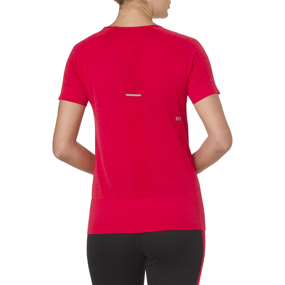 asics seamless short sleeve texture classic red asics seamless short sleeve texture classic red