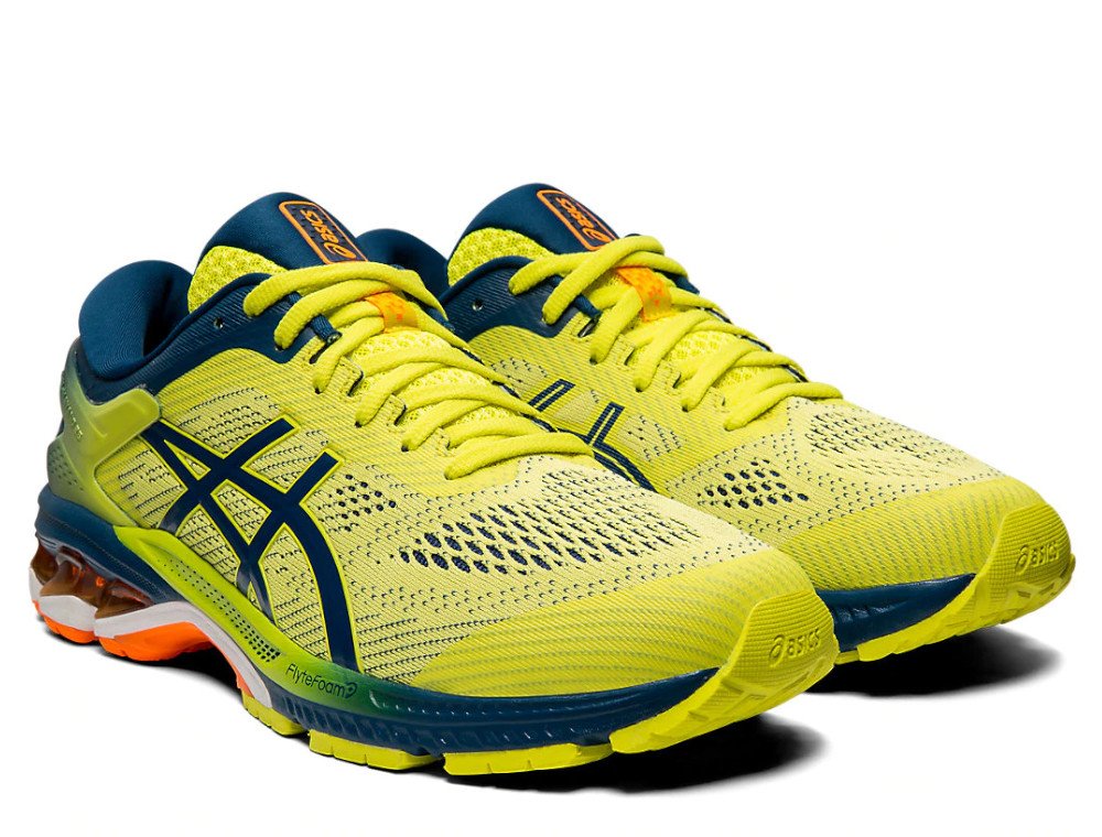 asics gel-kayano 26 kai m ŻóŁto-niebieskie asics gel-kayano 26 kai m ŻóŁto-niebieskie