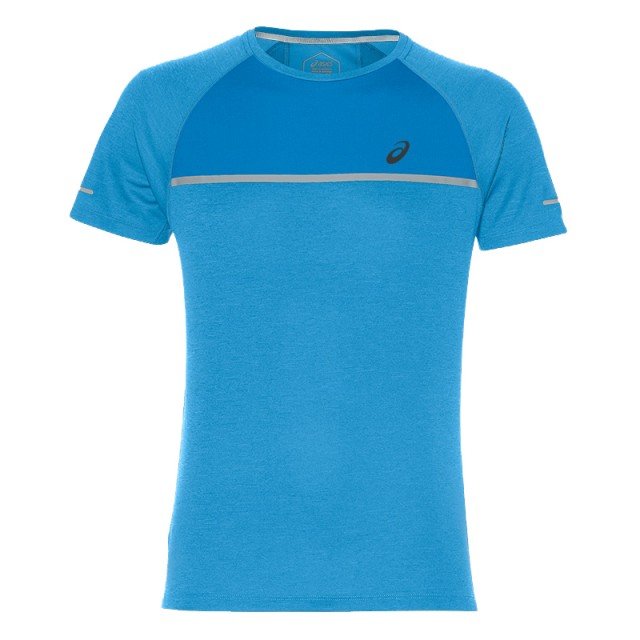 asics short sleeve top blue asics short sleeve top blue