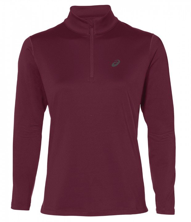 asics silver long sleeve 1/2 zip winter top performance asics silver long sleeve 1/2 zip winter top performance