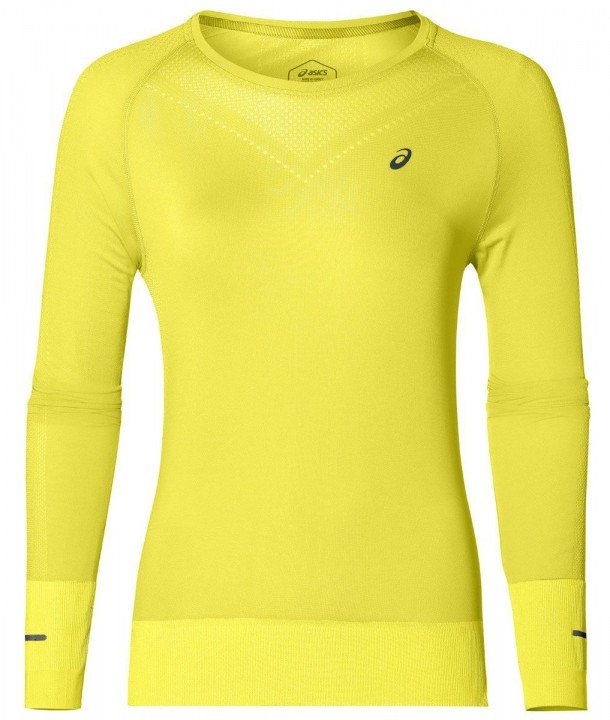 asics seamless long sleeve lemon spark asics seamless long sleeve lemon spark