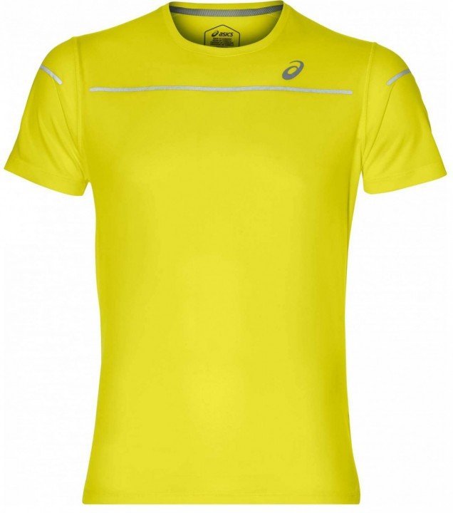 asics lite-show short sleeve top lemon spark asics lite-show short sleeve top lemon spark