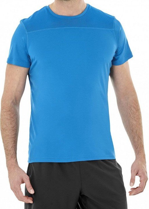 asics true performance short sleeve top blue asics true performance short sleeve top blue