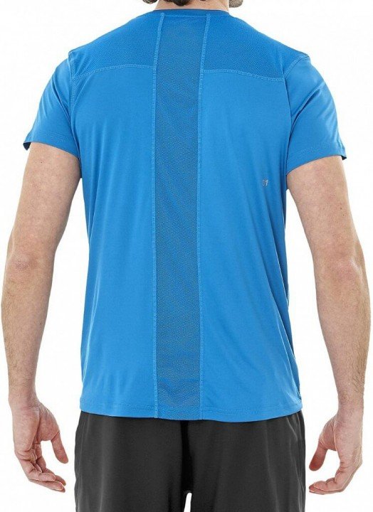 asics true performance short sleeve top blue asics true performance short sleeve top blue
