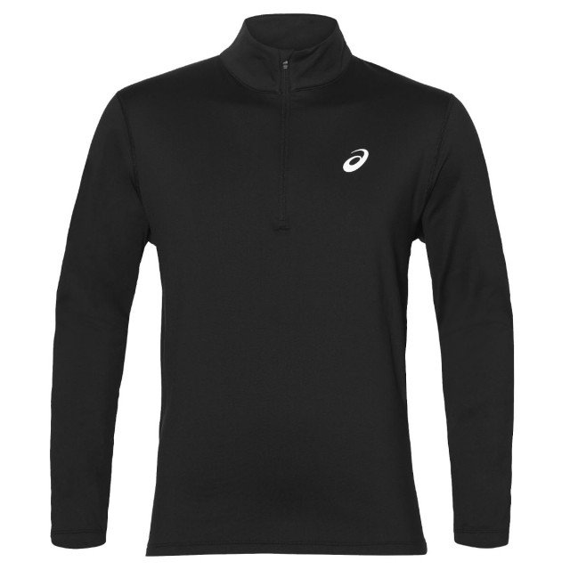 asics silver long sleeve 1/2 zip winter top black asics silver long sleeve 1/2 zip winter top black