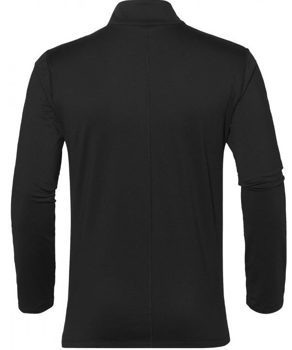 asics silver long sleeve 1/2 zip winter top black asics silver long sleeve 1/2 zip winter top black
