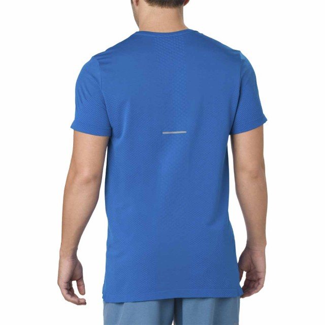 asics seamless short sleeve blue asics seamless short sleeve blue