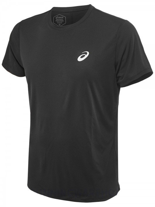 asics silver short sleeve top black asics silver short sleeve top black