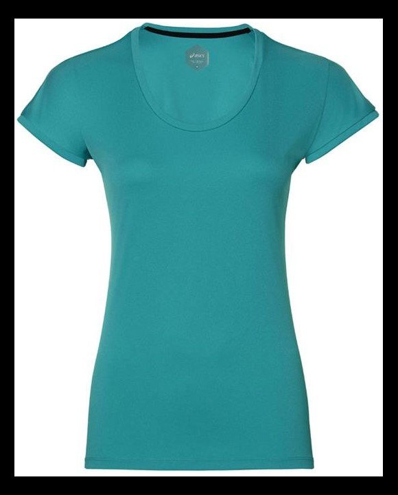 asics capsleeve top lake blue asics capsleeve top lake blue