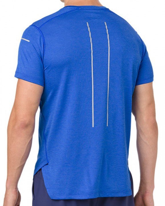 asics lite-show short sleeve top illusion blue asics lite-show short sleeve top illusion blue