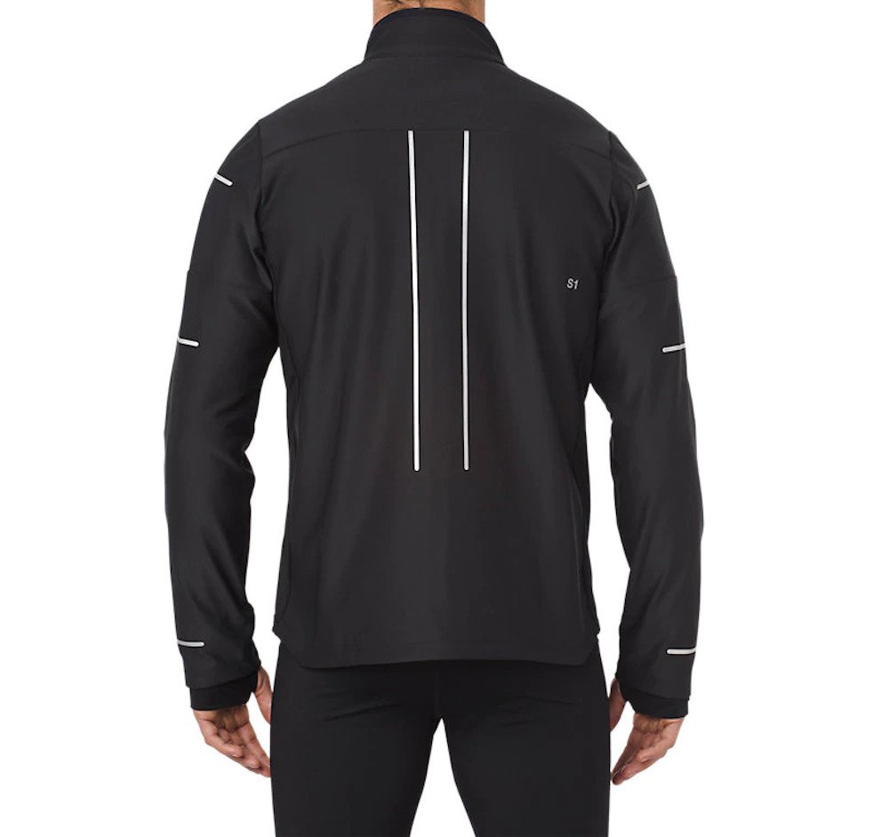 asics lite-show winter jacket black asics lite-show winter jacket black