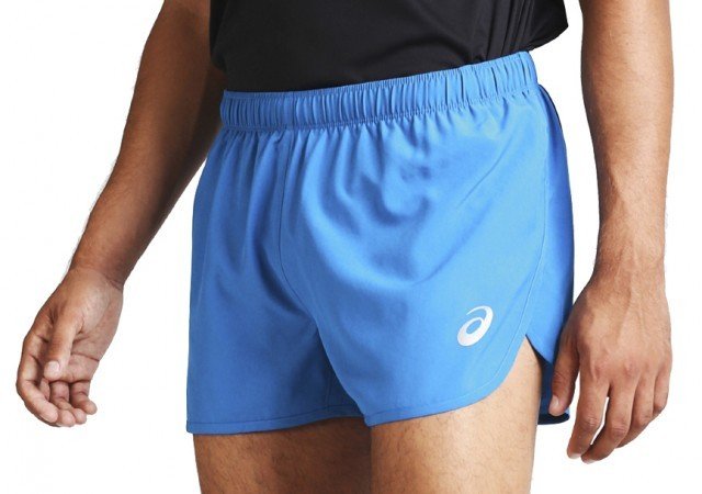asics silver split short blue asics silver split short blue