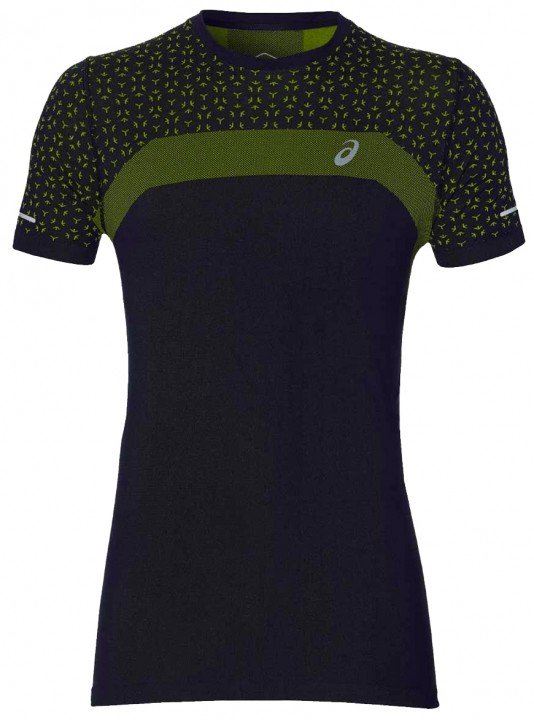 asics seamless short sleeve texture performance black asics seamless short sleeve texture performance black