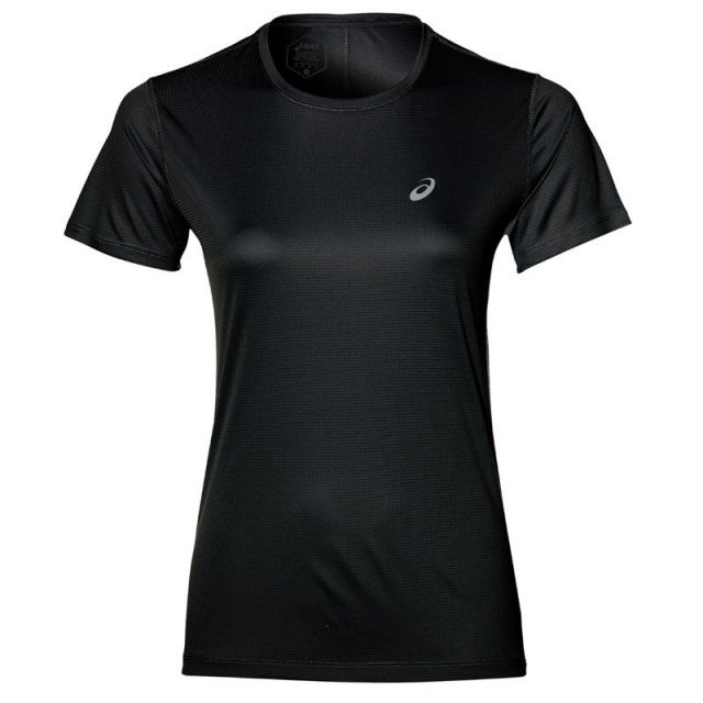 asics silver short sleeve top performance black asics silver short sleeve top performance black