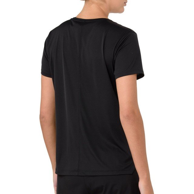 asics silver short sleeve top performance black asics silver short sleeve top performance black