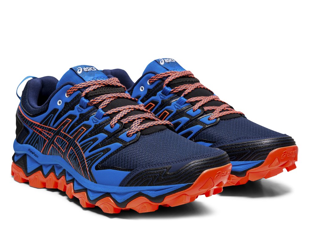 asics fujitrabuco 7 m niebiesko-czarne asics fujitrabuco 7 m niebiesko-czarne