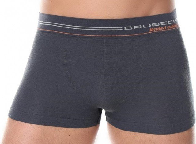 brubeck bokserki comfort wool grafitowe-męskie brubeck bokserki comfort wool grafitowe-męskie