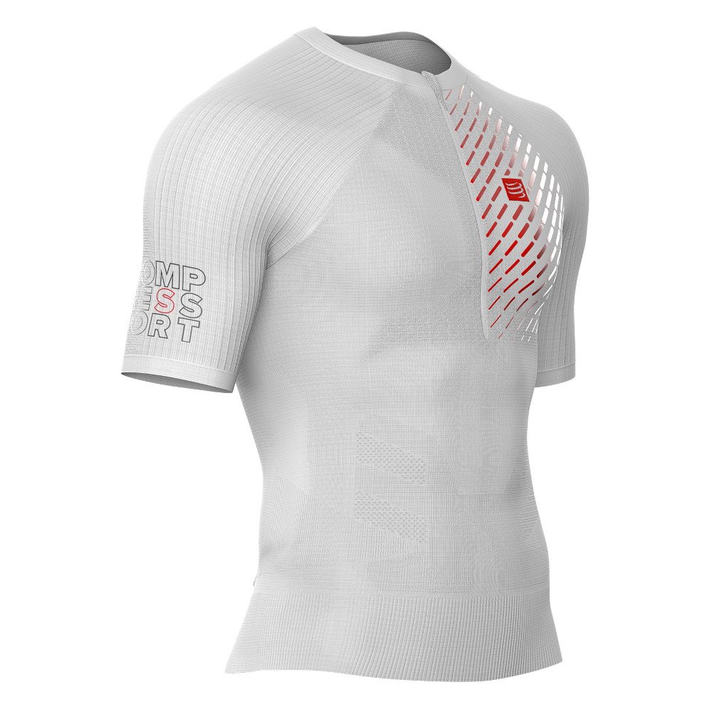 compressport trail running postural ss top m biała compressport trail running postural ss top m biała