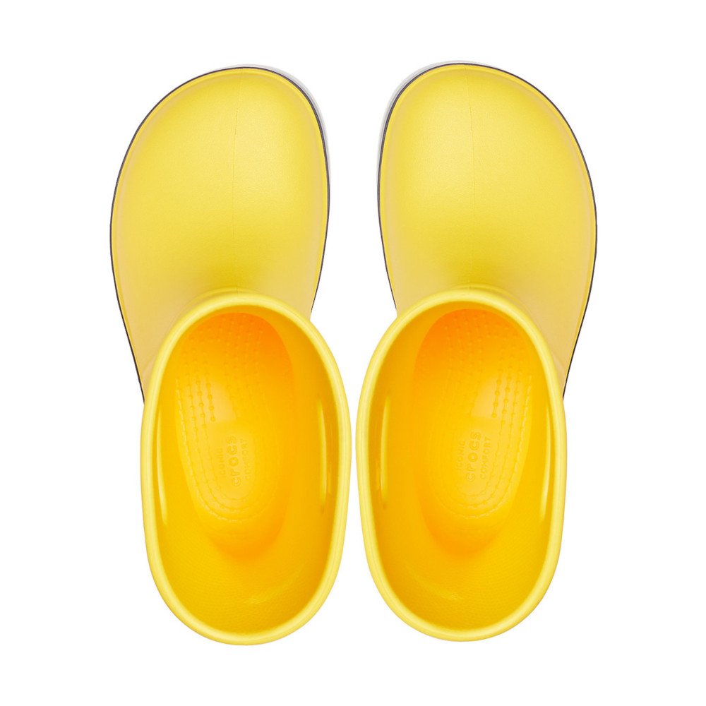 crocs crocband rain boot kids żółto-białe crocs crocband rain boot kids żółto-białe