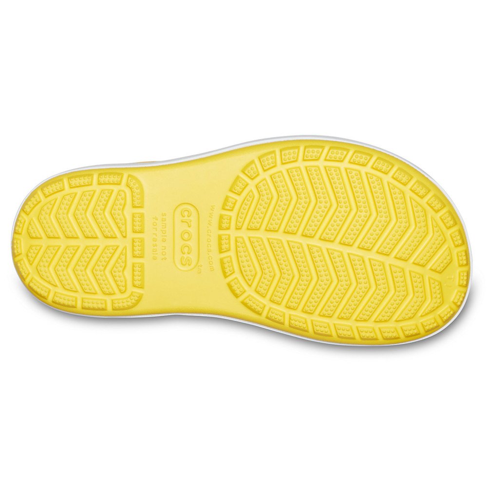 crocs crocband rain boot kids żółto-białe crocs crocband rain boot kids żółto-białe