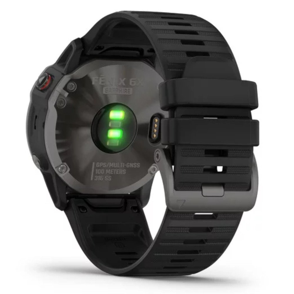 garmin fenix 6x sapphire szary dlc z czarnym paskiem garmin fenix 6x sapphire szary dlc z czarnym paskiem