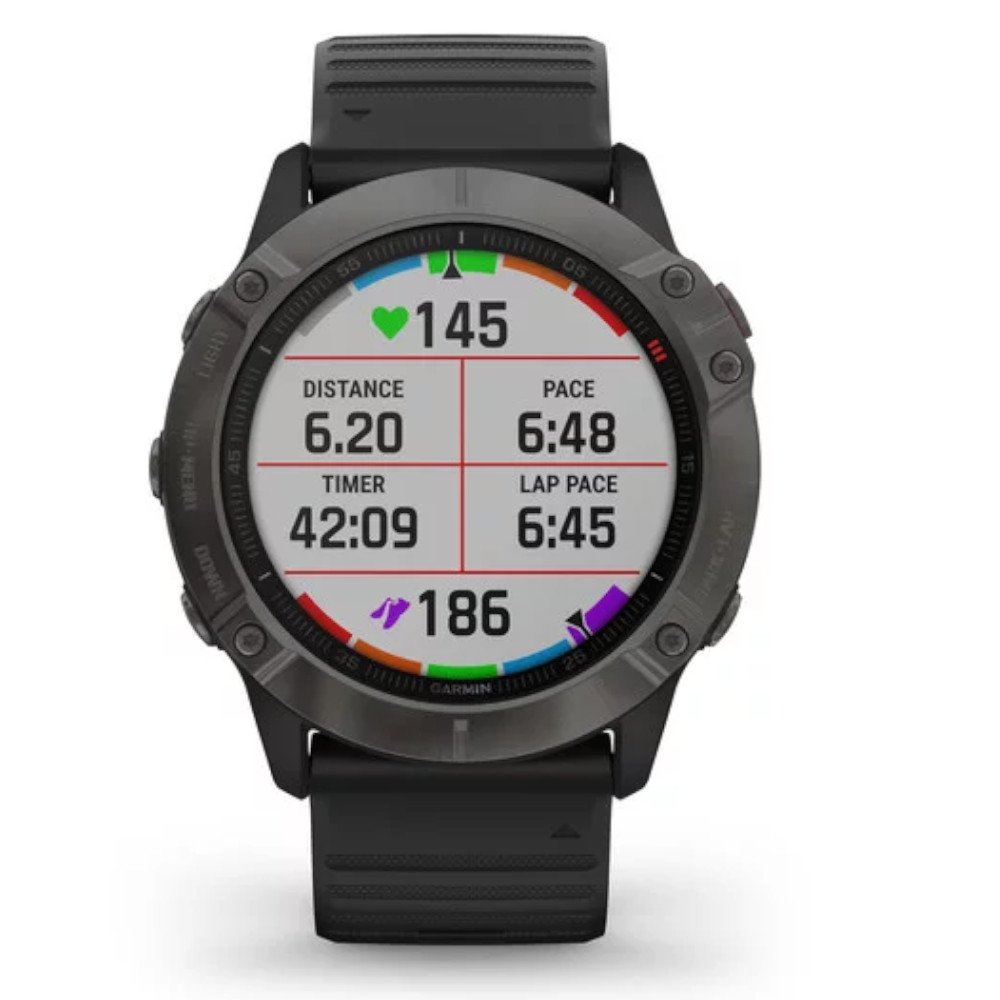 garmin fenix 6x sapphire szary dlc z czarnym paskiem garmin fenix 6x sapphire szary dlc z czarnym paskiem