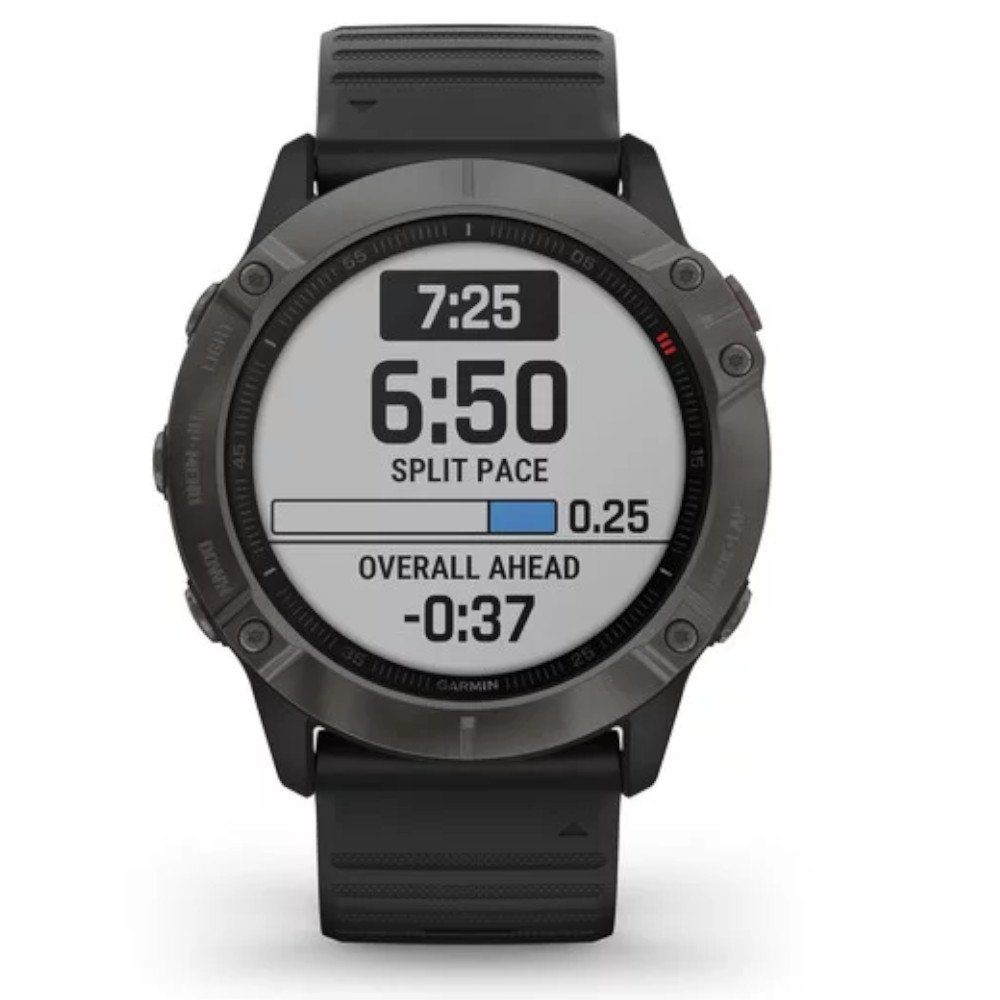 garmin fenix 6x sapphire szary dlc z czarnym paskiem garmin fenix 6x sapphire szary dlc z czarnym paskiem