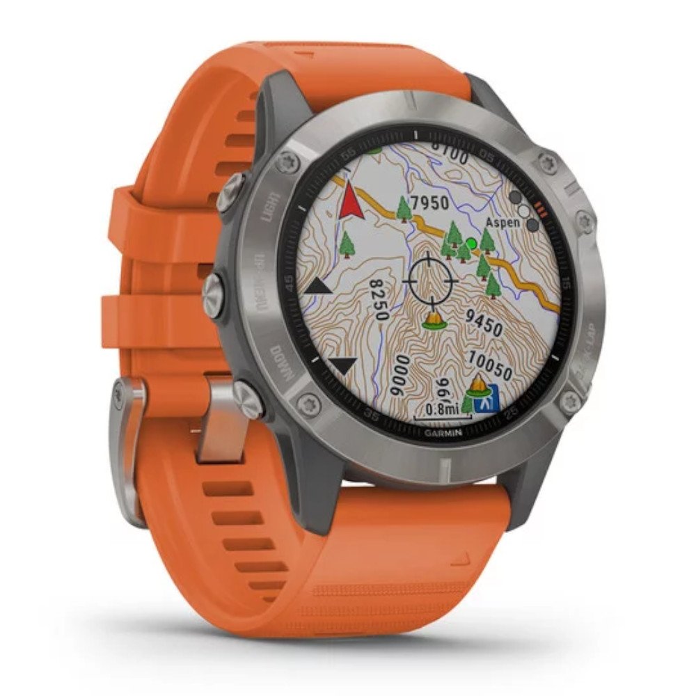garmin fenix 6 sapphire z pomaraŃczowym paskiem garmin fenix 6 sapphire z pomaraŃczowym paskiem