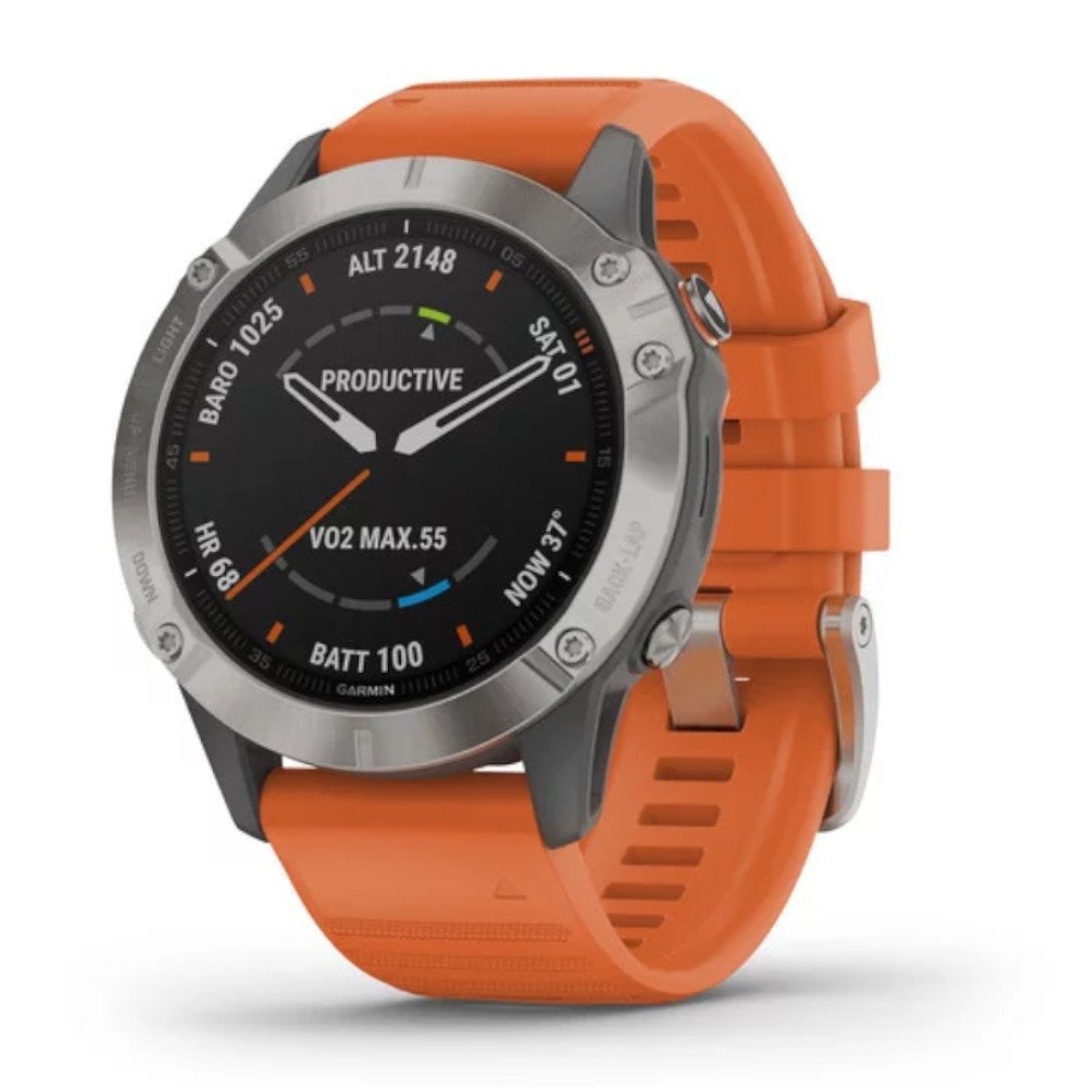 garmin fenix 6 sapphire z pomaraŃczowym paskiem garmin fenix 6 sapphire z pomaraŃczowym paskiem